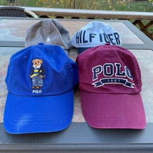 Polo Ralph Lauren and Tommy Hilfiger Hat Bundle